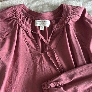 Cloth & Stone Burgundy Women's Top